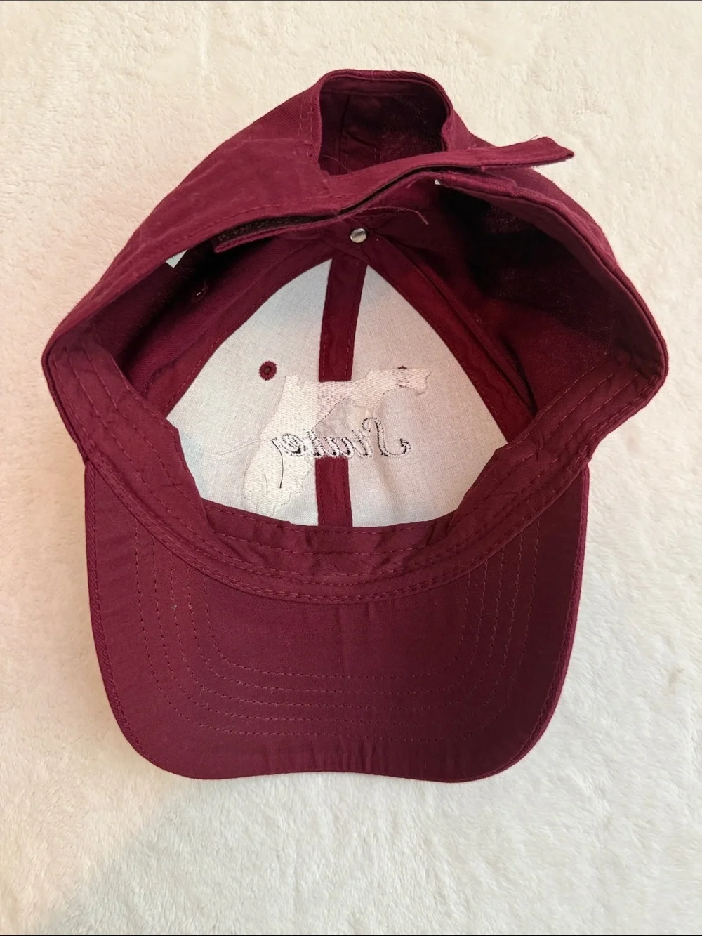 Maroon Florida State Baseball Cap with Gold Florida Embroidery